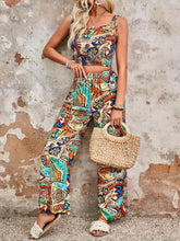 Ladies' Vacation Style Bandeau Top And High Waist Shorts Set